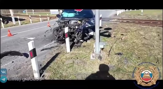 Областная Госавтоинспекция показала кадры с места аварии в Кострово