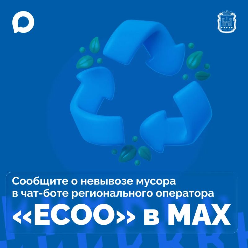 В мессенджере МАХ можно сообщить о невывозе мусора с контейнерной площадки