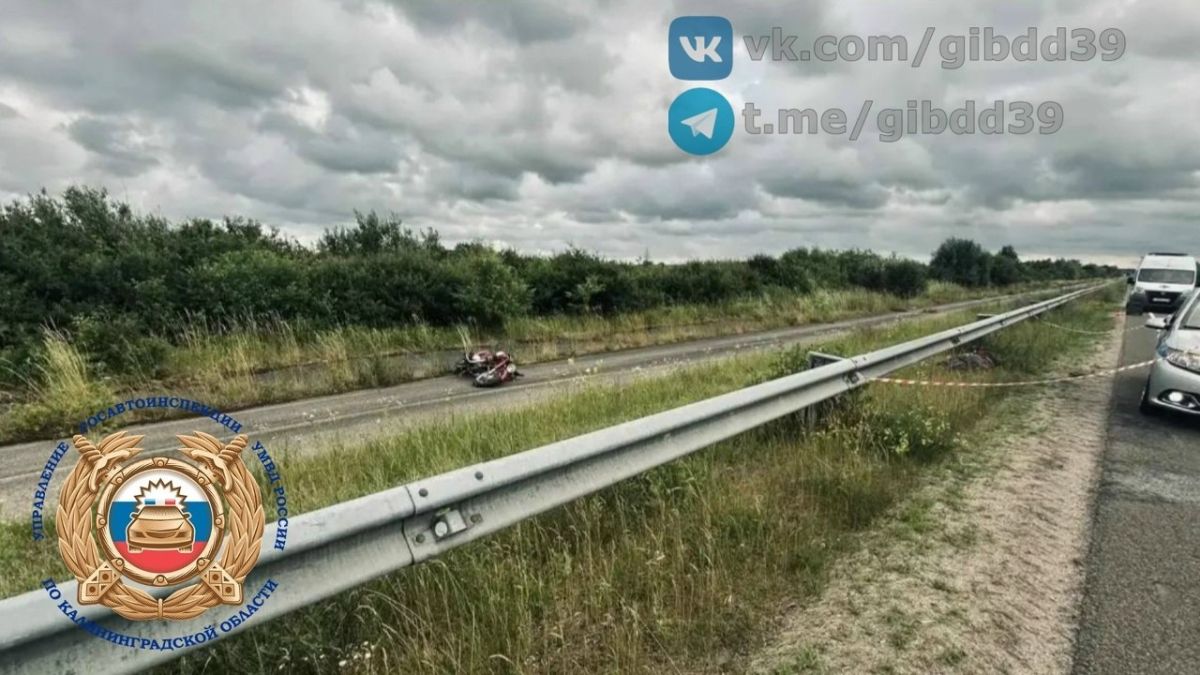 В Багратионовском районе водитель мотоцикла Jawa врезался в дорожное ограждение и погиб