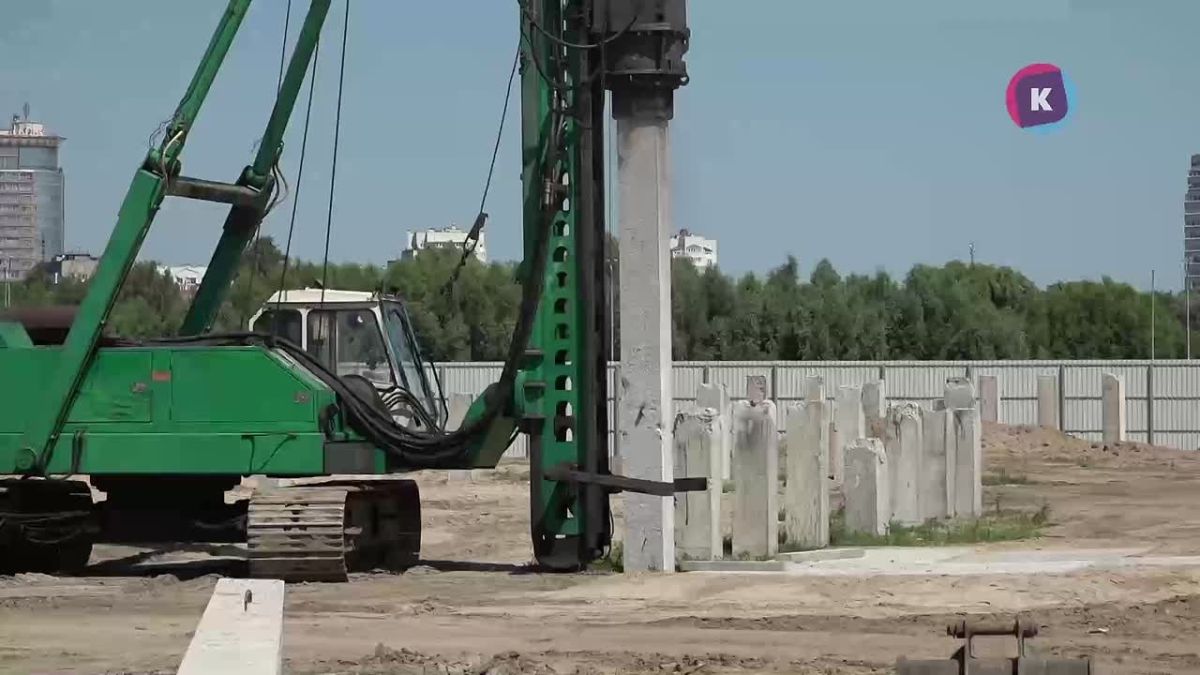 На острове Октябрьском началась большая стройка