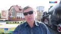 В Гусеве на фасаде дома появился новый мурал о переселенцах