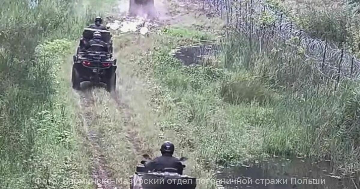 Пятеро поляков устроили гонки на квадроциклах в запретной зоне у границы с Калининградской областью