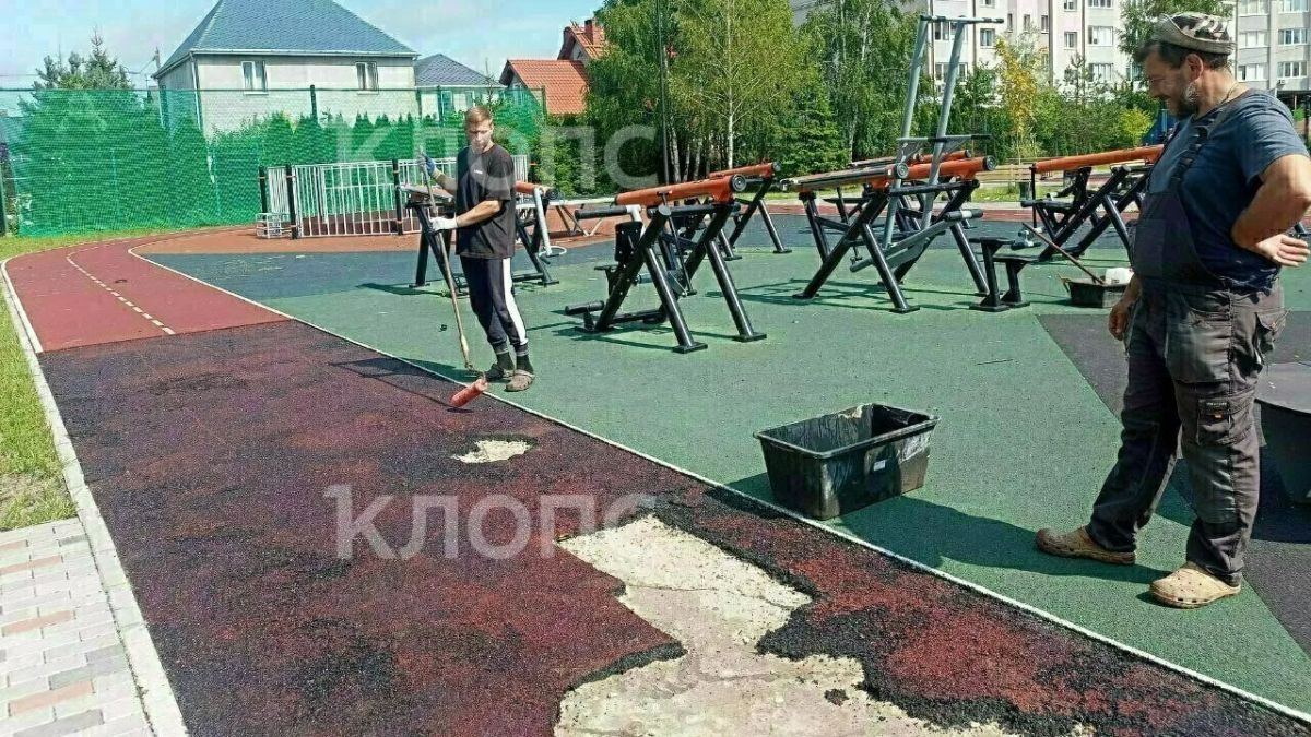 На Северной горе вандалы пытались поджечь повреждённую спортплощадку