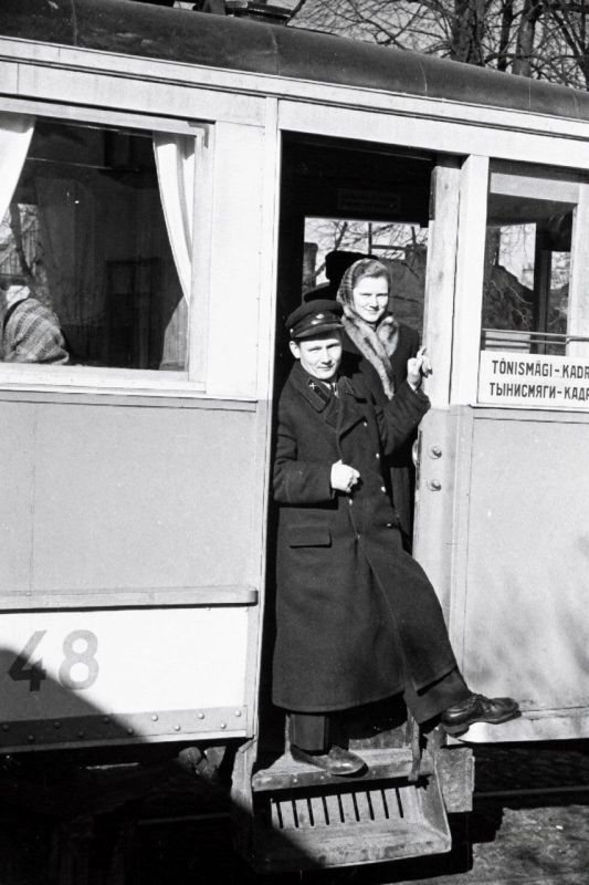 Работники Таллинского трамвайного депо, Эстонская ССР, 1954 год Работники Таллинского трамвайного депо, Эстонская ССР, 1954 год