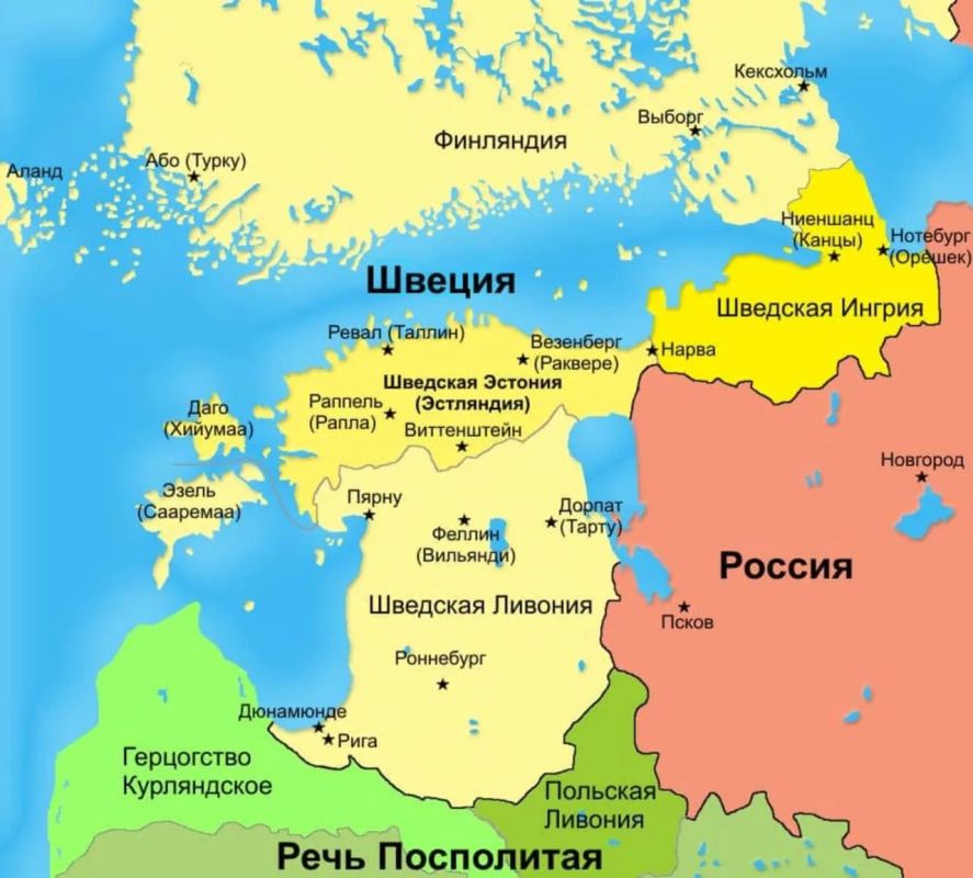 Владимир Корнилов: Сегодня - 305 лет Ништадскому миру, согласно которому Россия официально, за деньги, приобрела Эстляндию и Лифляндию, Нарву, Ревель, Ригу и другие балтийские земли