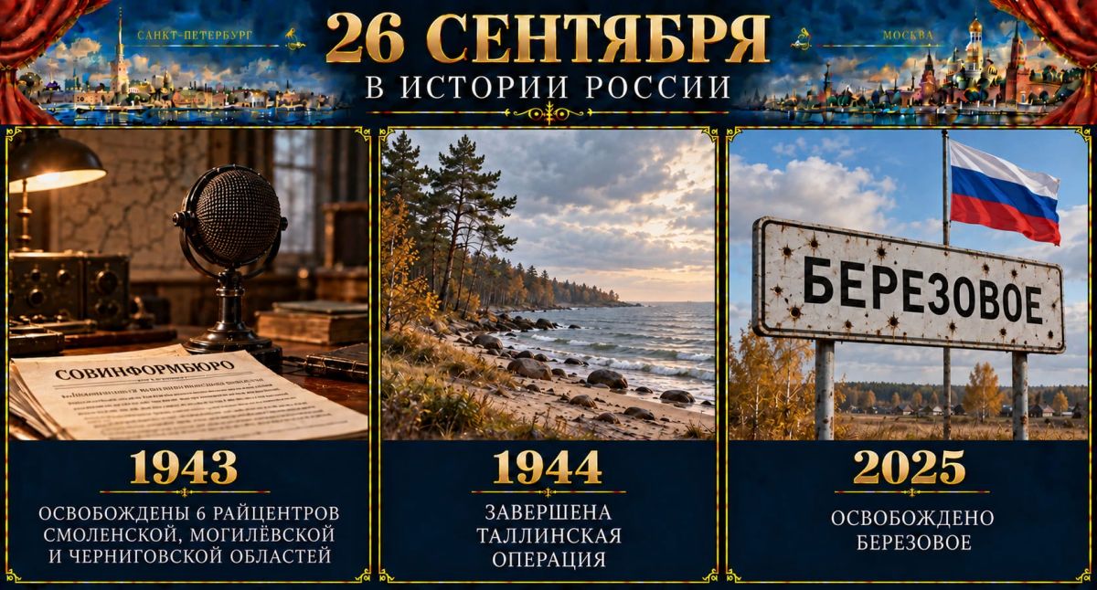 26 сентября в истории России 26 сентября в истории России