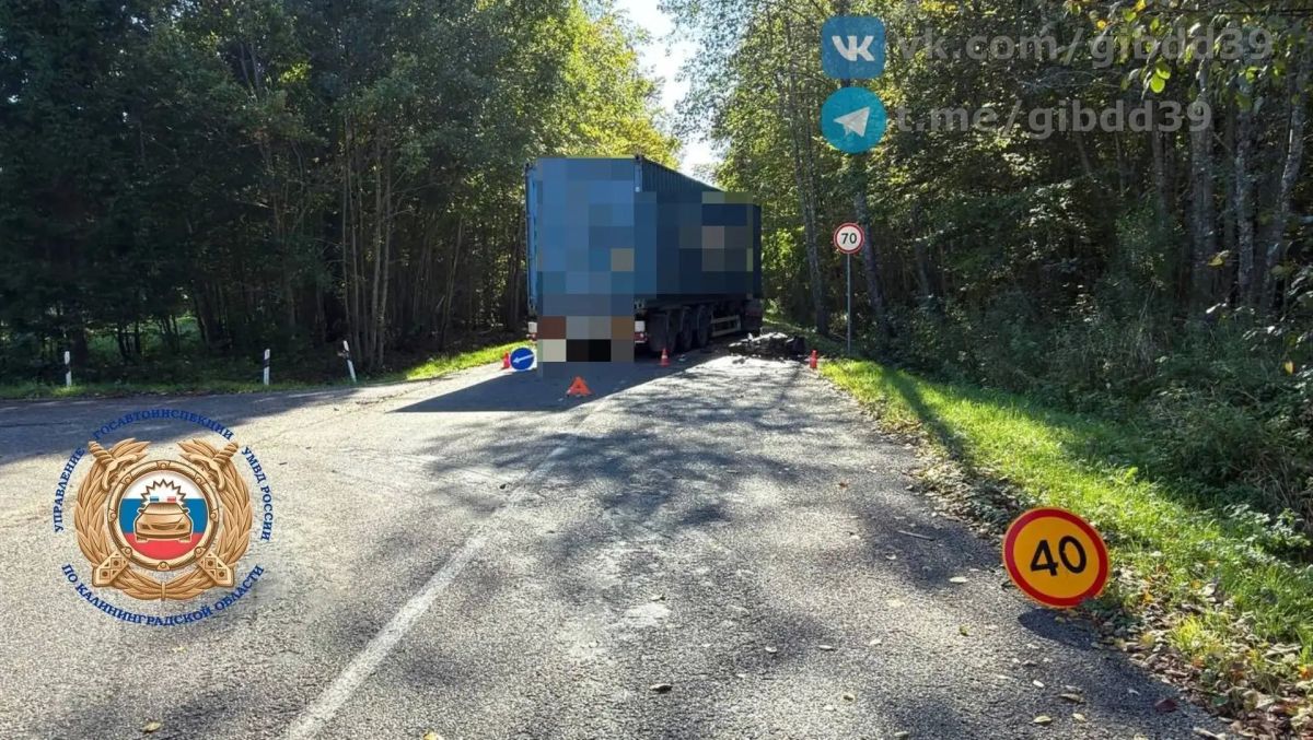 В ДТП в Полесском районе погиб несовершеннолетний водитель мотоцикла