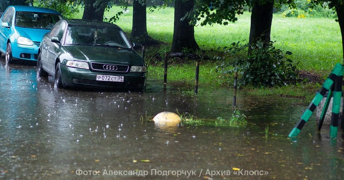 Ливни и ледяная крупа: какой будет погода в Калининградской области в понедельник