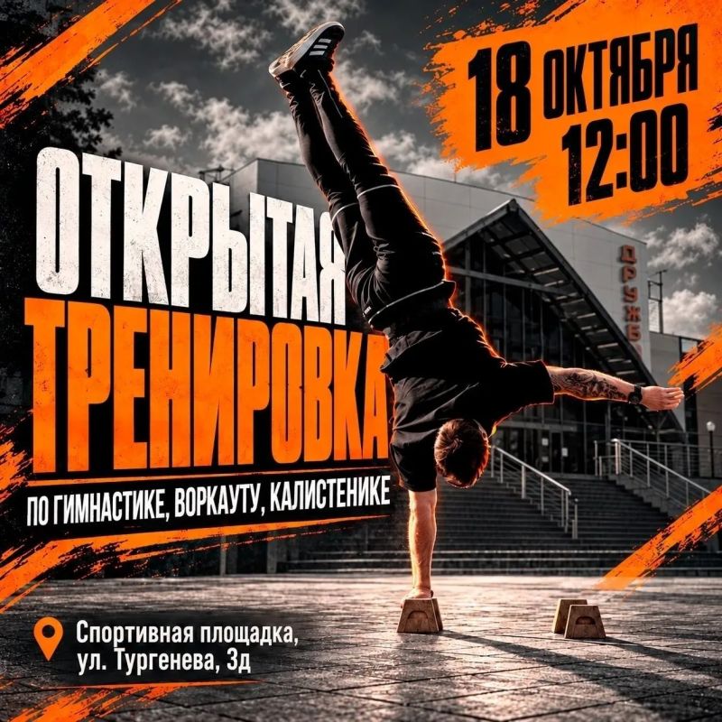 Жителей и гостей Советска приглашают на открытую тренировку с Денисом Худенко – президентом Федерации воркаута Амурской области, дипломированным фитнес-тренером, участником экстремального спортивного телешоу «Суперниндзя»