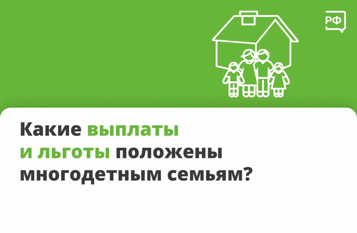 Если в семье трое или больше детей, она получает статус многодетной